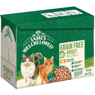 James Wellbeloved Adult Cat Grain Free Turkey - Výhodné balení: 48 x 85 g