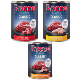 Rocco Classic 24 x 400 g - Topseller mix: hovězí