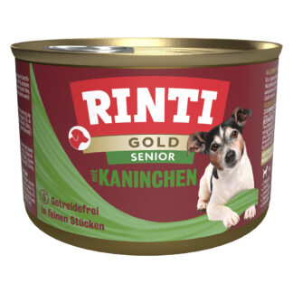 RINTI Gold Senior 24 x 185 g - králičí