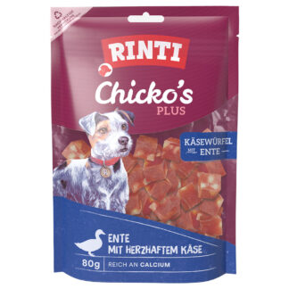 RINTI Chicko Plus kostky kachní a sýr - 12 x 80 g