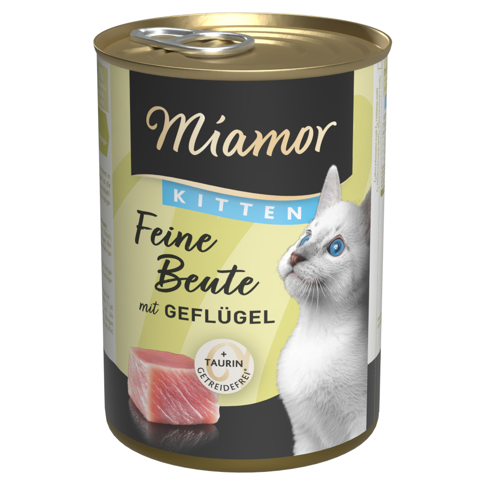Výhodné balení Miamor Feine Beute Kitten 24 ks (24 x 400 g) - drůbeží