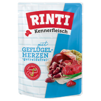 Výhodné balení RINTI Kennerfleisch kapsičky 20 ks (20 x 400 g) - drůbeží srdce