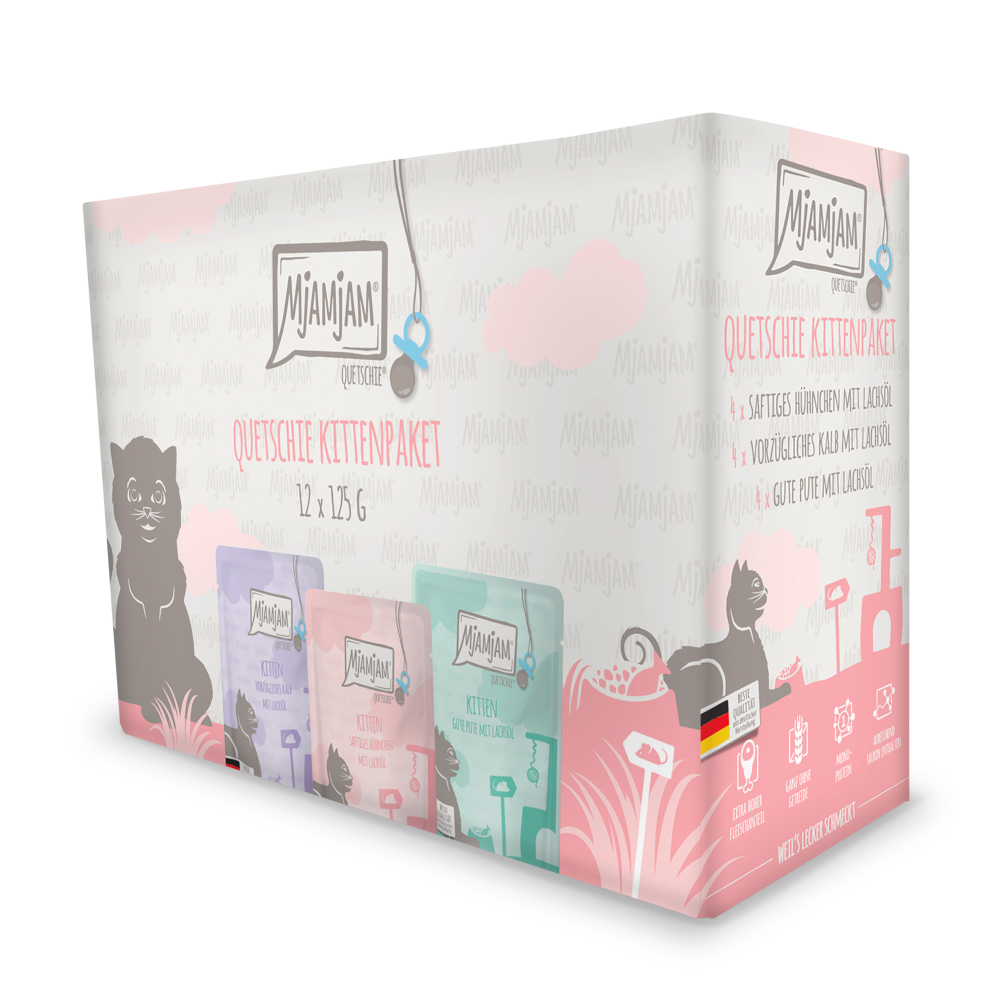 Míchané balení MjAMjAM Kitten 12 x 125 g - mix (2 druhy)