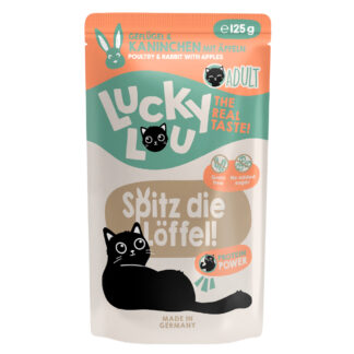 Lucky Lou Adult 16 x 125 g - drůbeží a králičí