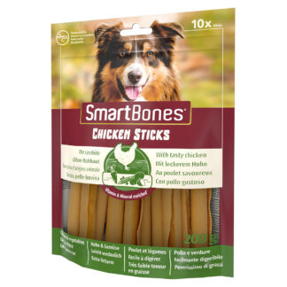 SmartBones Chicken Sticks žvýkací tyčinky kuřecí - 3 x 10 kusů