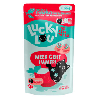 Lucky Lou Adult 16 x 125 g - drůbež a tuňák