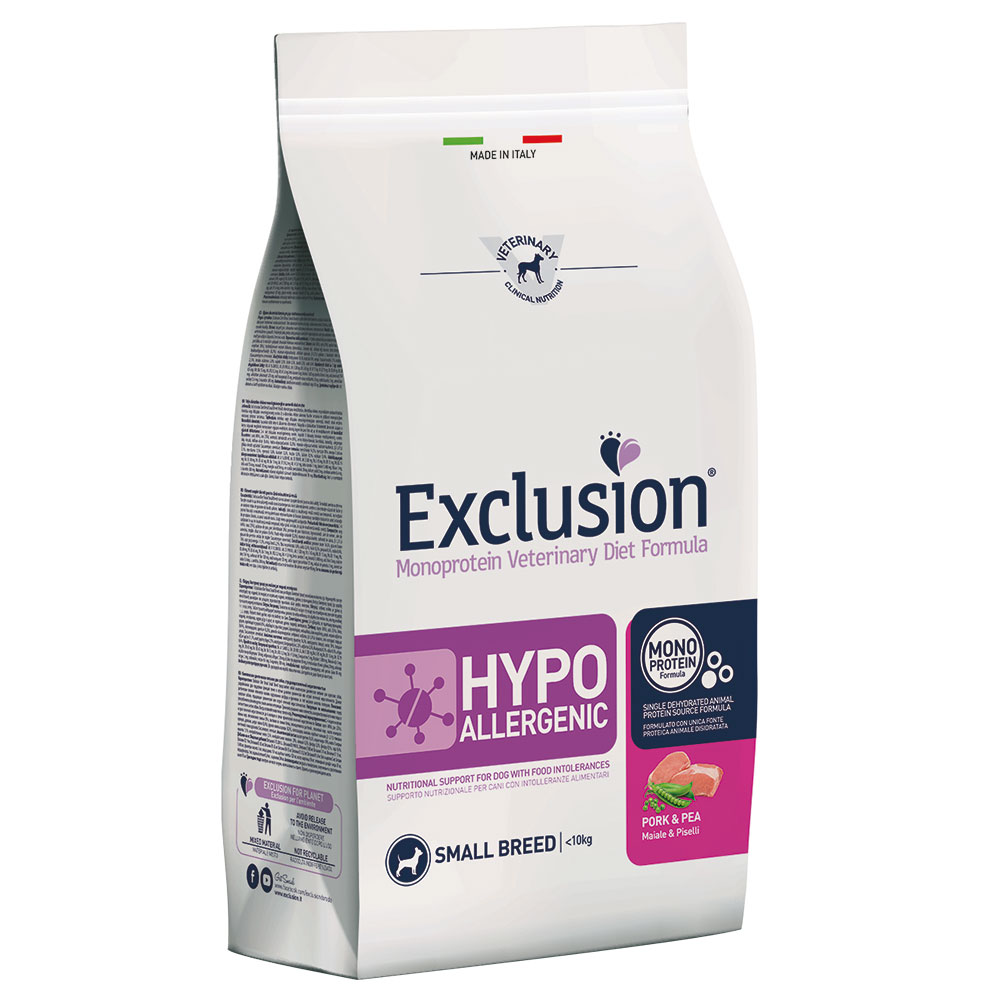 Exclusion Hypoallergenic Small Breed Pork & Pea - 2 x 7 kg