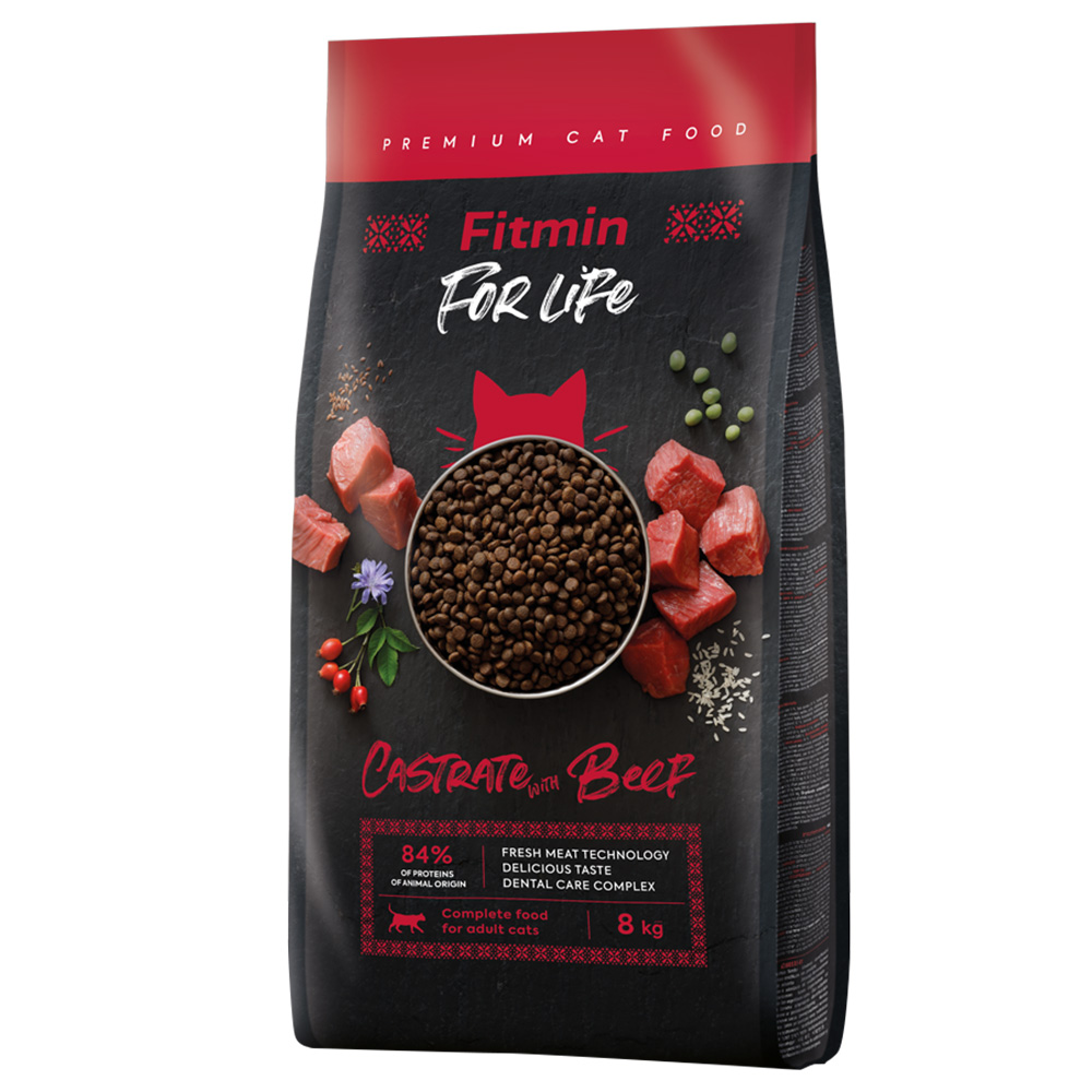 Fitmin Cat For Life Castrate Beef - 8 kg