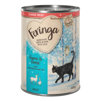 Feringa zimní menu: limitovaná edice: 12 konzerv - 10 +  2 zdarma - zimní menu zvěřina a husa (12 x 400 g)