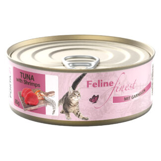 Výhodné balení Feline Finest 24 x 85 g - tuňák s krevetami