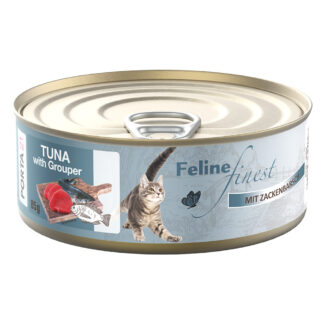 Výhodné balení Feline Finest 24 x 85 g - tuňák s kanicem
