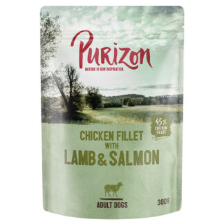 Purizon Adult 24 x 300 g - jehněčí a losos