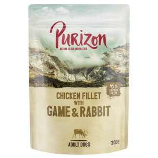 Purizon Adult 24 x 300 g - zvěřina a králičí