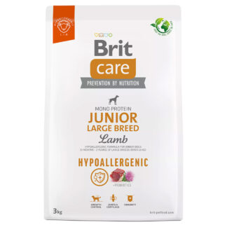 Brit Care Hypoallergenic Junior Large Breed Lamb & Rice - Výhodné balení: 2 x 3 kg