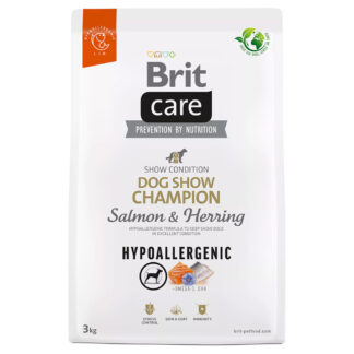 Brit Care Hypoallergenic Dog Show Champion s lososem a sleděm - výhodné balení: 2 x 3 kg