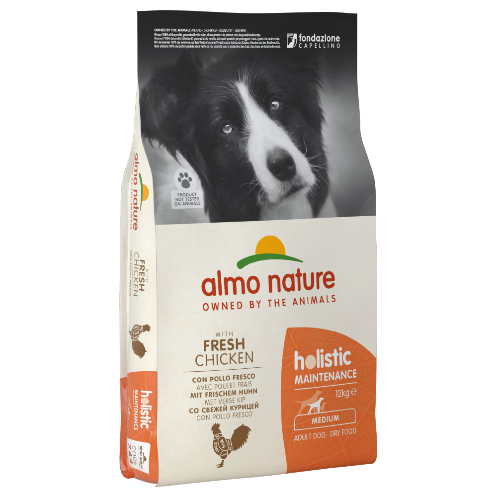 Almo Nature Medium Adult Chicken & Reis - Výhodné balení 2 x 12 kg