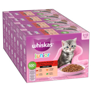 Megapack Whiskas Junior kapsičky 48 x 85 g - klasický výběr v omáčce (85 g)