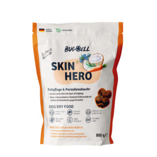 BugBell suché krmivo Skin Hero - výhodné balení: 4 x 800 g