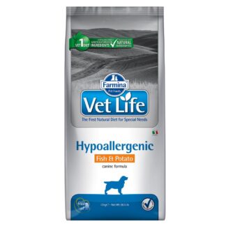 Farmina Vet Life Dog Hypoallergenic s rybami a bramborami - 12 kg