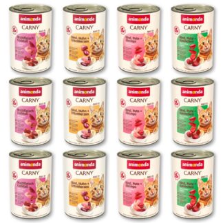animonda Carny Adult 12 x 400 g - míchané balení II : kreace s hovězím & drůbežím