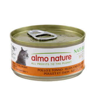 Almo Nature konzervy 24 x 70 g - kuře a tuňák