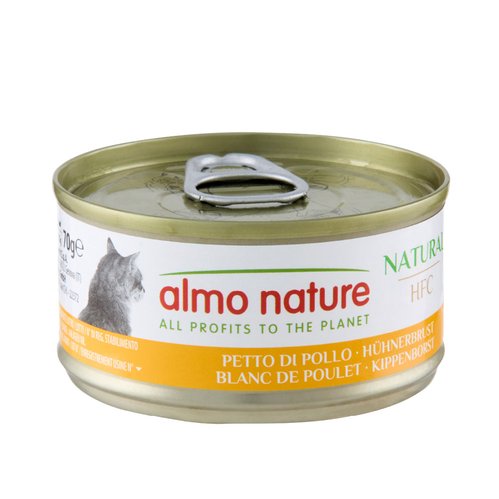 Almo Nature HFC Natural 24 x 70 g výhodné balení - kuřecí prsa