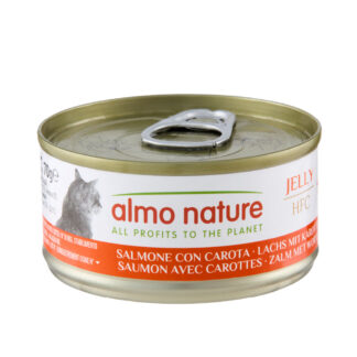 Almo Nature konzervy 24 x 70 g - losos s mrkví v želé
