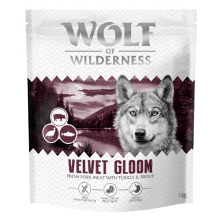 Wolf of Wilderness "Velvet Gloom" krůtí a pstruh - bez obilovin - výhodné balení: 4 x 1 kg nová receptura
