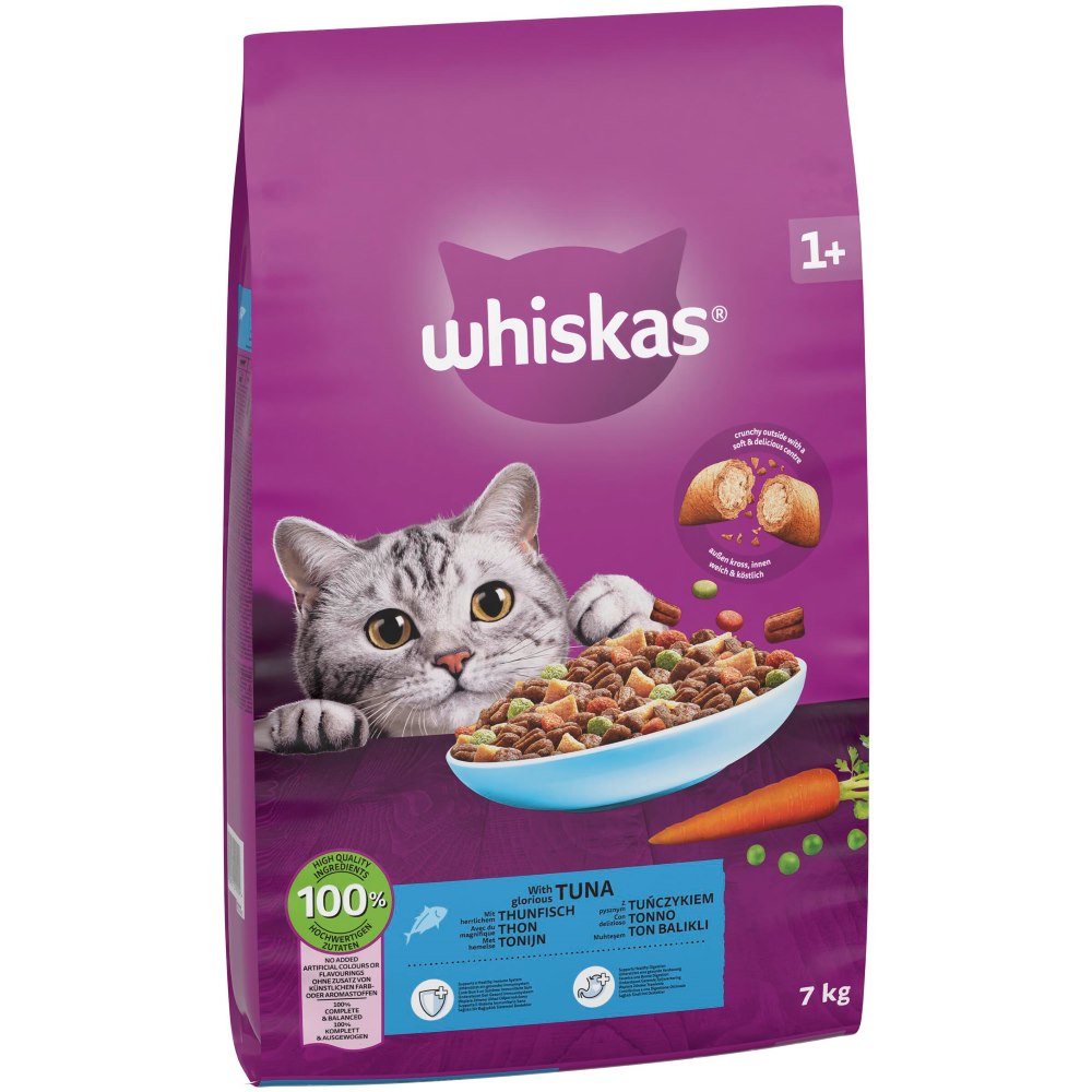 Whiskas 1+ s tuňákem - 7 kg