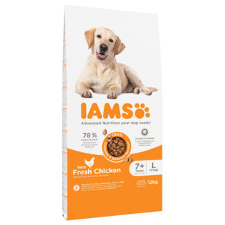 IAMS Advanced Nutrition Senior Large Dog s kuřecím - Výhodné balení: 2 x 12 kg