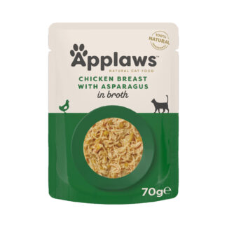 Applaws  kapsičky 24 x 70 g - kuřecí prsa s chřestem