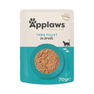 Applaws Cat Natural in Broth 48 x 70 g - výhodné balení - filet z tuňáka