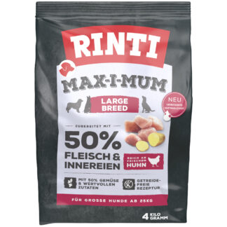 RINTI Max-I-Mum Large Breed kuřecí - výhodné balení: 2 x 4 kg
