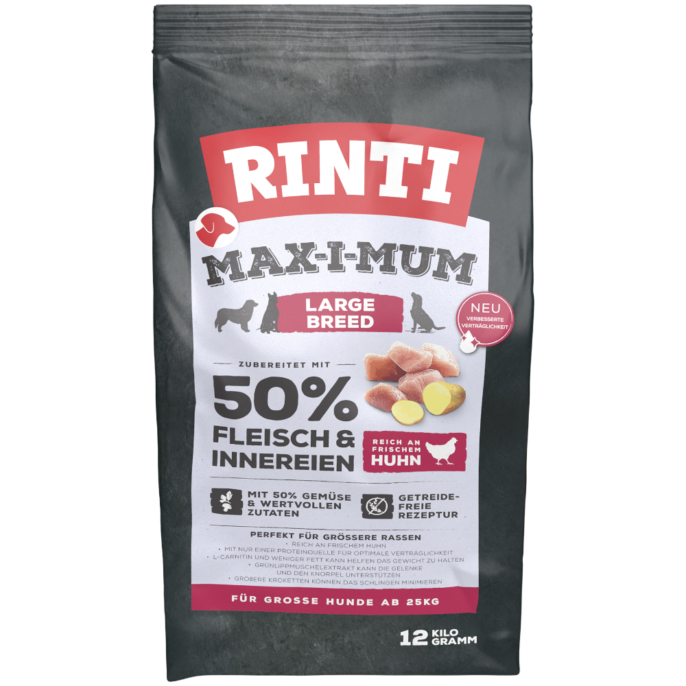 RINTI Max-I-Mum Large Breed kuřecí - výhodné balení: 2 x 12 kg