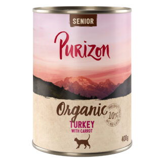 Purizon Organic 6 x 400 g - novinka: Senior krůtí s mrkví