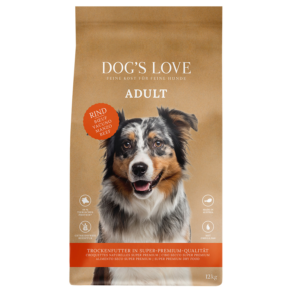 Dog´s Love Adult s hovězím - 12 kg