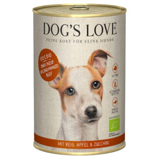 Dog´s Love Bio 24 x 400 g – výhodné balení - bio hovězí