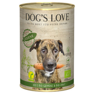 Dog´s Love Bio Vegan 24 x 400 g – výhodné balení - Greens