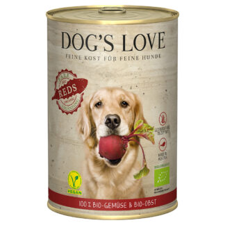 Dog´s Love Bio Vegan 24 x 400 g – výhodné balení - Reds