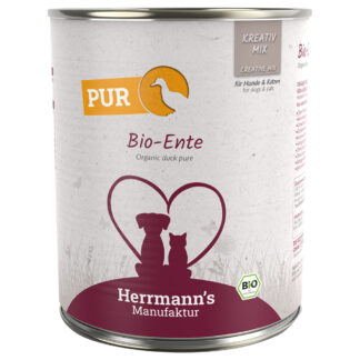 Herrmann's čisté maso 12 x 800 g - výhodné balení - bio kachní