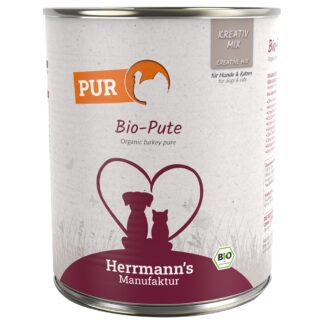 Herrmann's čisté maso 12 x 800 g - výhodné balení - bio krůtí