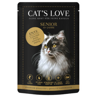 Cat's Love 24 x 85 g – výhodné balení - Senior kachní
