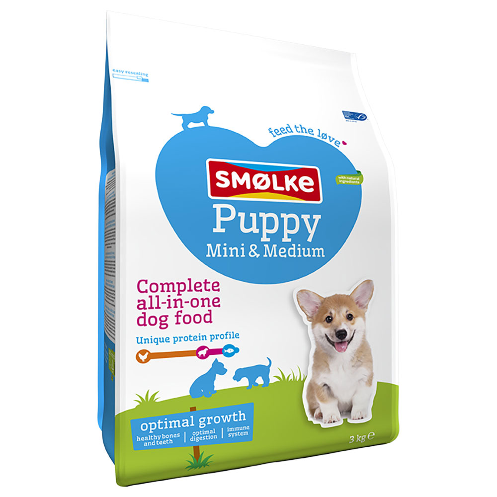 Smølke Dog Puppy Mini/Medium - 2 x 3 kg