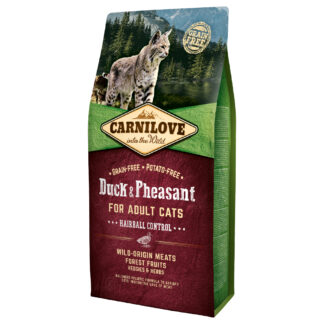 Carnilove Cat Hairball Control Duck & Pheasant - 2 x 6 kg