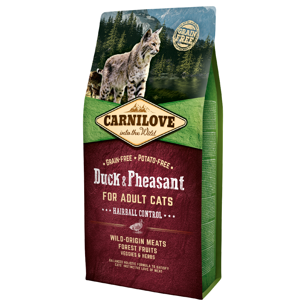 Carnilove Cat Hairball Control Duck & Pheasant - 2 x 6 kg