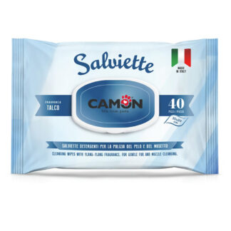 Ubrousky Camon Talc pro péči o srst psů a koček - 12 x 40 ks