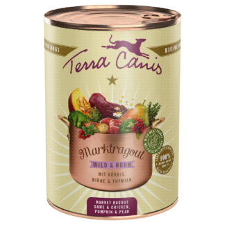 Terra Canis Market Ragout 6 x 385 g - Zvěřina a kuře s dýní