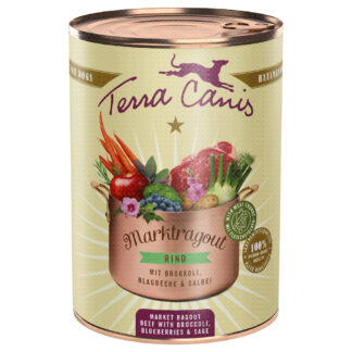 Terra Canis Market Ragout 6 x 385 g - Hovězí s brokolicí
