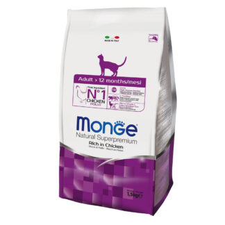 Monge Natural Superpremium Adult Cat - 3 x 1