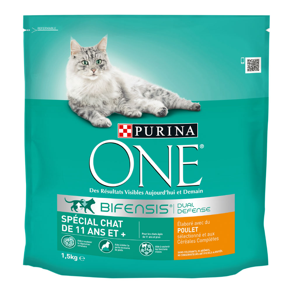 Purina ONE Senior +11 s kuřecím - 4 x 1